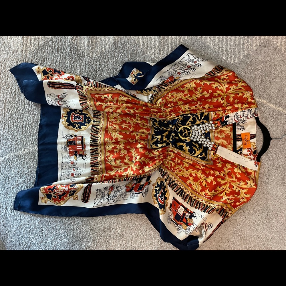 Boutique Silk tunic dress with beading detail